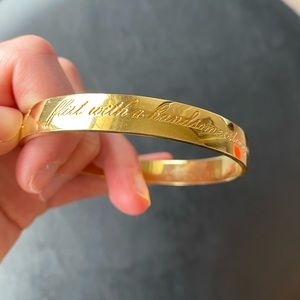Kate Spade gold non-adjustable bracelet.